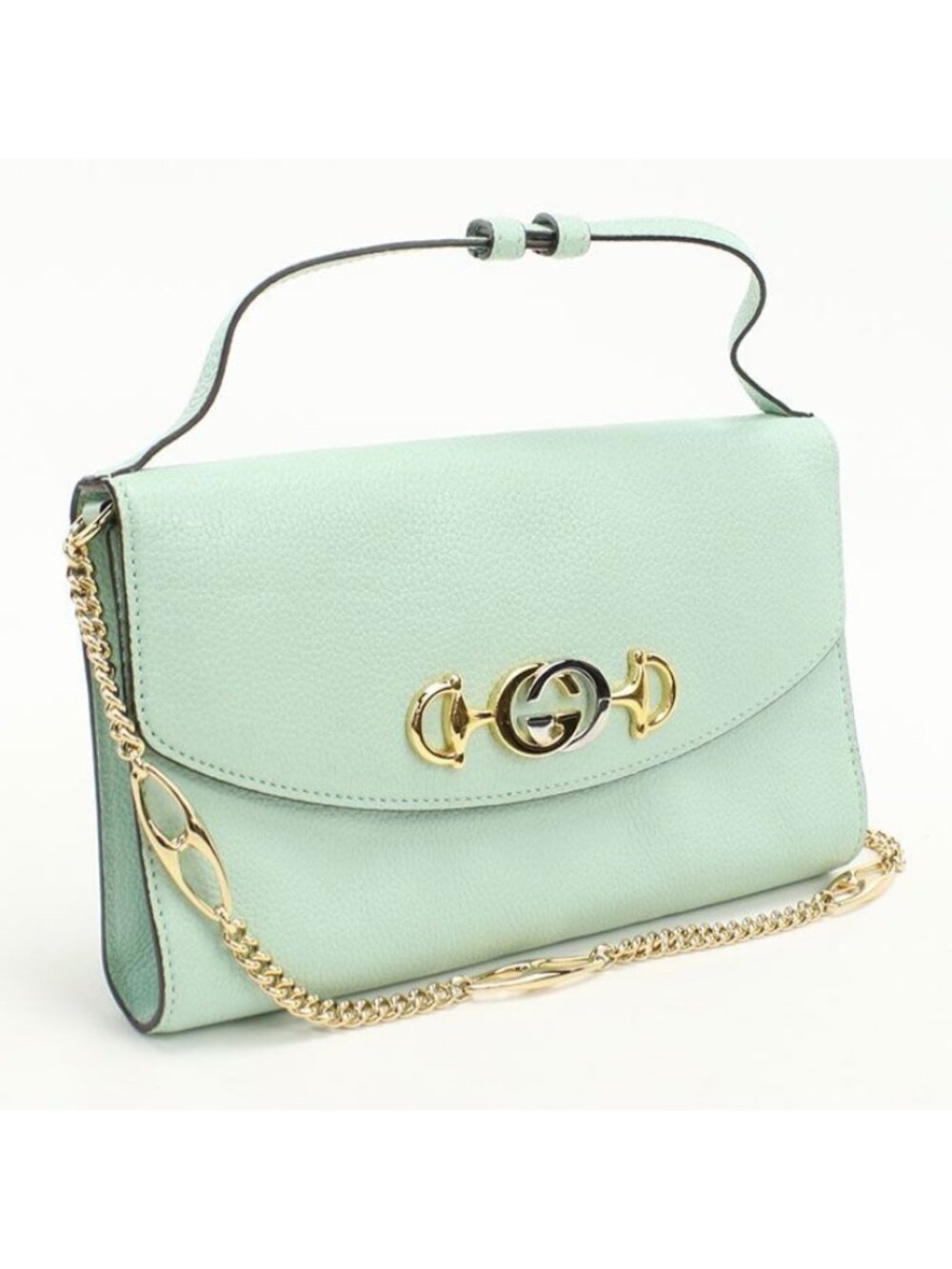 Gucci 2-Way Zumi Handbag Leather